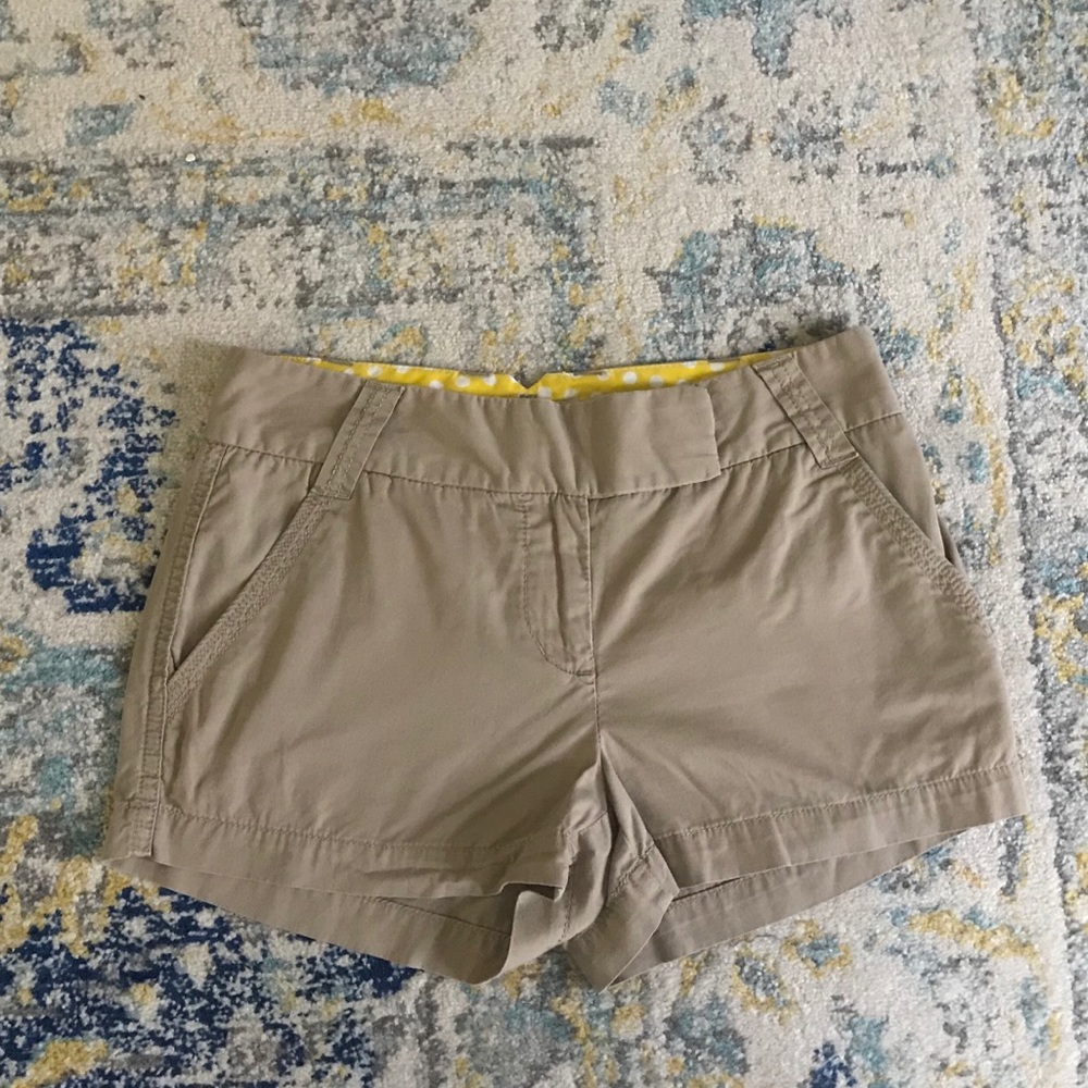 J. Crew Khaki Chino Shorts • Size 0